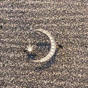 Gold plated Moon and Star ring
